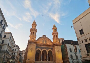 Ketchaoua Mosque in Casbah of Algiers at sunset. UNESCO world heritage in Algeria, North Africa