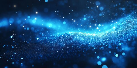 Obraz premium Blue gradient background grainy noise texture effect smooth blurred landing page backdrop website header design, Generative AI