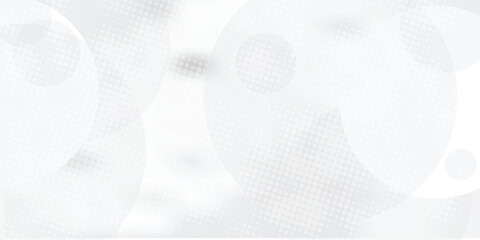 White geometric abstract background overlap layer on bright space with lines effect decoration. Modern graphic design element circles