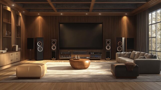Luxury Home Theater Design with Modern Touches