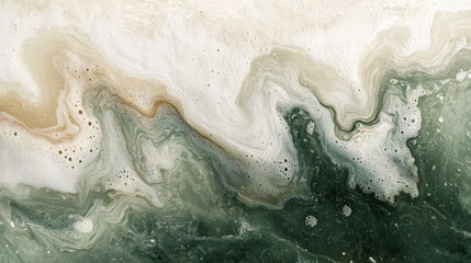 Fototapeta premium Abstract Swirling Paint Creates A Marble Effect
