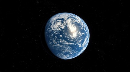 Fototapeta premium Stunning View of Earth from Space: A Celestial Masterpiece