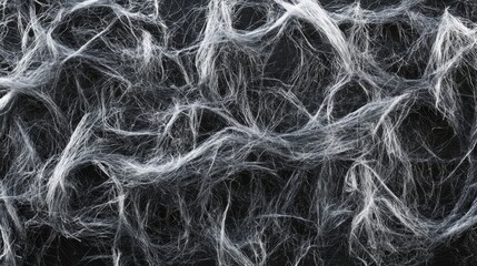 Obraz premium White spiderweb texture on dark background