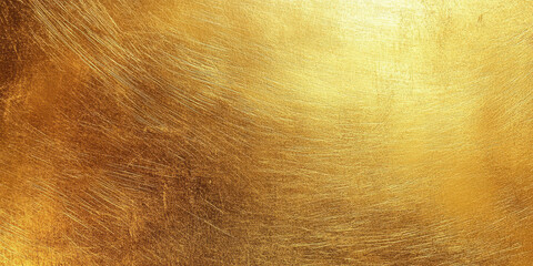 Fototapeta premium Gold texture background reflecting light and showing scratches