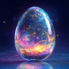 Fototapeta premium Magic on egg glass