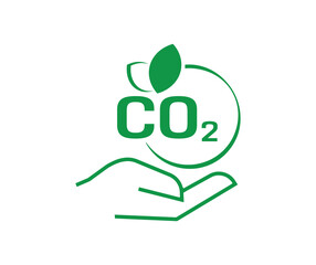 carbon neutral text information sign	