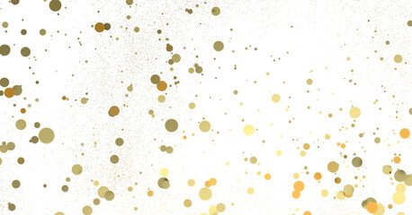 Gilded Celebration: Magnificent 3D Illustration of a Grand gold Confetti Event