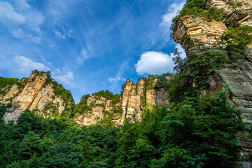 Zhangjiajie scenic area in Hunan Province, China