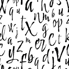 seamless pattern with letters	