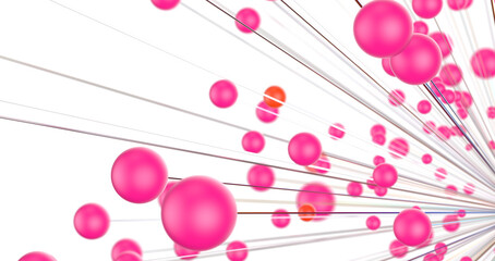 Concept of Network, internet communication. 3d illustration