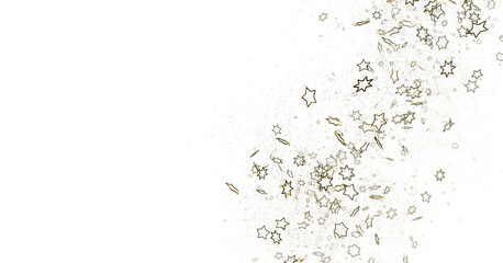 Journey to the Cosmos: Immerse Yourself in a 3D Gold Stars Rainfall