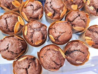chocolate almond muffin 