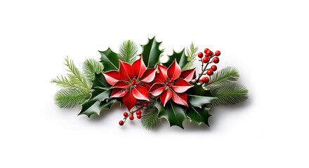 Stechpalmen Arrangement Weihnachtliche Karte