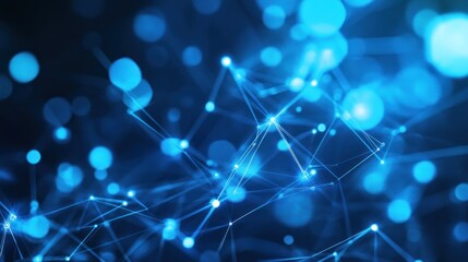 Obraz premium Abstract Blue Network Background
