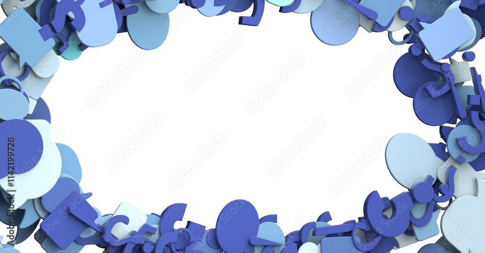 Poster hand holding using mobile phone with email icon on screen. concept of business communication