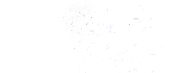 Snowflake Storm: Astonishing 3D Illustration of Descending Festive Snowflakes