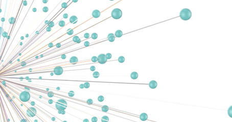 Concept of Network, internet communication. 3d illustration