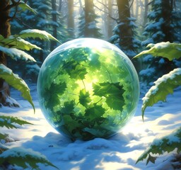 Illustration of environment green protection.