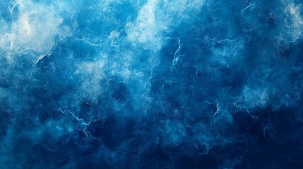 Blurred grainy gradient blue background noise texture effect smooth backdrop header landing page design copy space, Generative AI