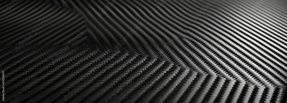 Aufkleber Abstract grayscale image of textured diagonal lines, creating a wave-like pattern.