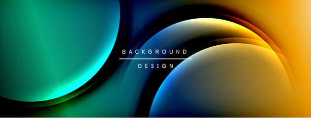 Bright rainbow style color gradient with curve round shape line background. Vector Illustration For Wallpaper, Banner, Illustration, landing page