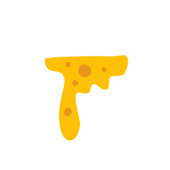melted cheese vector
