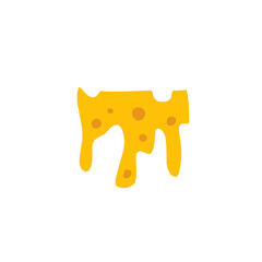 melted cheese vector