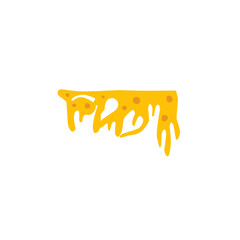 melted cheese vector
