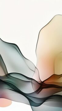 Abstract background with colored waves 