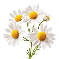 Fototapeta premium Chamomile flower isolated on white background
