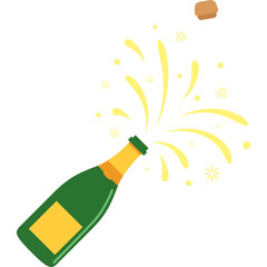 Champagne Bottle New Year