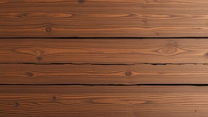 Fototapeta premium Rich brown wood planks, rustic texture, brown planks background, wall