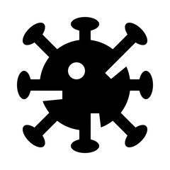 Virus Bacteria Solid Icon