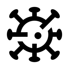 Obraz premium Virus Bacteria Solid Icon
