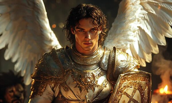 an angel war and fight againts demon