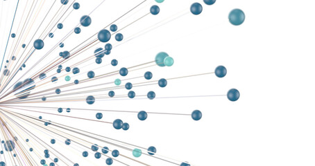 Concept of Network, internet communication. 3d illustration