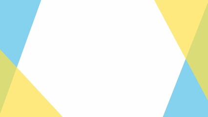 ブルーとイエローのシンプルなラインのフレーム動画