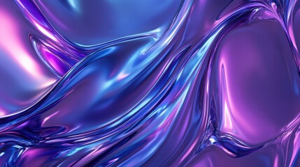Fototapeta premium Abstract Purple and Blue Liquid Swirls Texture