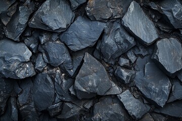 Dark gray slate stone rock texture background.
