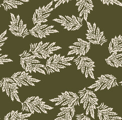 Abstract seamless pattern. Leaf Backdrop design.