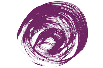 Spiral Watercolor Brush with Spray Pattern. Hand drawn damaged border vintage banner with thick swirl lines.