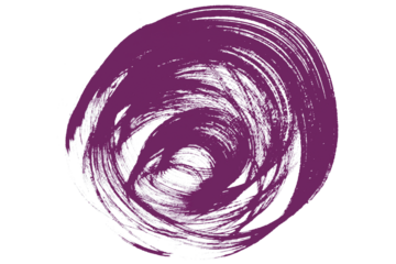 Spiral Watercolor Brush with Spray Pattern. Hand drawn damaged border vintage banner with thick swirl lines.