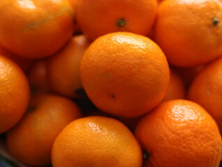 mandarines in the market