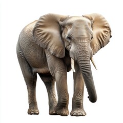 Obraz premium elephant isolated on white background
