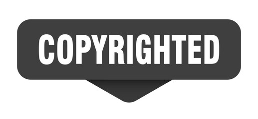 Fototapeta premium COPYRIGHTED banner, sticker, label, button, sign