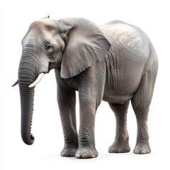 Obraz premium elephant isolated on white background