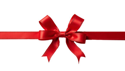 Red ribbon in png. Banner label illustration. Ribbon label on transparent background. Red banner in png, Luxurious red satin ribbon tied in an elegant bow, isolated on a rich black background,