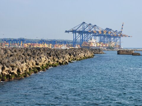 Upcoming new international sea port near Vizhinjam, Thiruvanathapuram