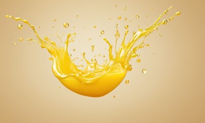 Orange Juice Splash: A refreshing burst of vibrant orange juice explodes into a captivating splash, capturing the essence of natural sweetness and energy.