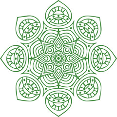 Beautiful flower art and mandala vector design
